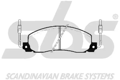 Комплект тормозных колодок (sbs: 1501223919)