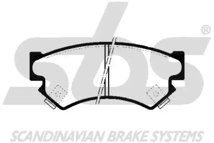 Комплект тормозных колодок (sbs: 1501224407)