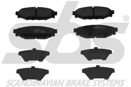 Комплект тормозных колодок (sbs: 1501224414)