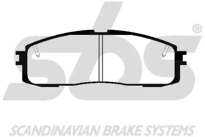 Комплект тормозных колодок (sbs: 1501224521)