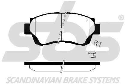Комплект тормозных колодок (sbs: 1501224535)