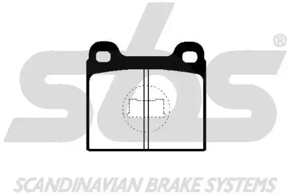 Комплект тормозных колодок (sbs: 1501224705)
