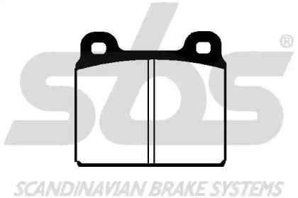 Комплект тормозных колодок (sbs: 1501224706)