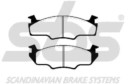 Комплект тормозных колодок (sbs: 1501224709)