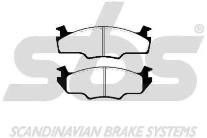Комплект тормозных колодок (sbs: 1501224713)