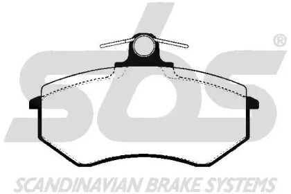 Комплект тормозных колодок (sbs: 1501224720)