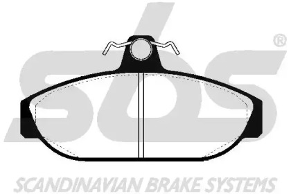 Комплект тормозных колодок (sbs: 1501224804)