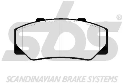 Комплект тормозных колодок (sbs: 1501224805)