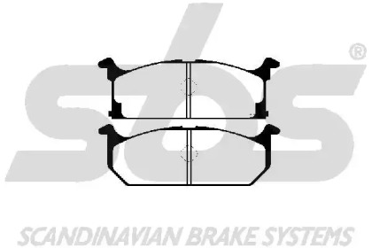 Комплект тормозных колодок (sbs: 1501225202)