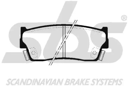 Комплект тормозных колодок (sbs: 1501225204)