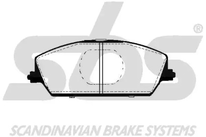 Комплект тормозных колодок (sbs: 1501225206)