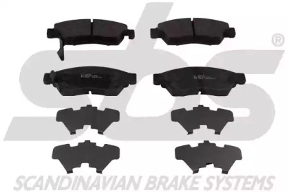 Комплект тормозных колодок (sbs: 1501225215)