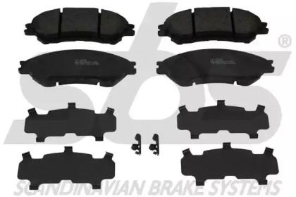 Комплект тормозных колодок (sbs: 1501225226)