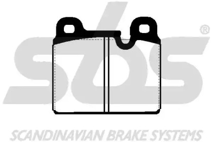 Комплект тормозных колодок (sbs: 1501225601)