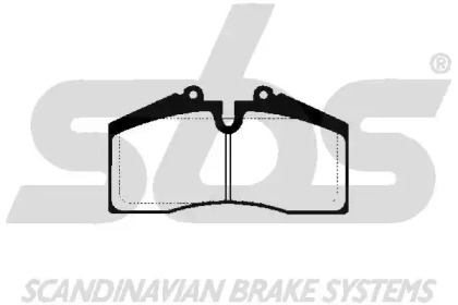 Комплект тормозных колодок (sbs: 1501225602)