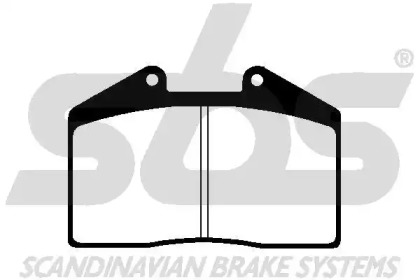 Комплект тормозных колодок (sbs: 1501225605)