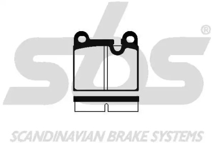 Комплект тормозных колодок (sbs: 1501225608)
