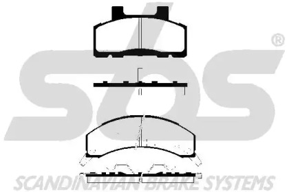 Комплект тормозных колодок (sbs: 1501229205)