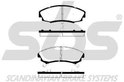 Комплект тормозных колодок (sbs: 1501229207)