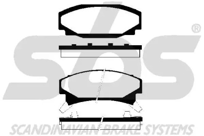 Комплект тормозных колодок (sbs: 1501229208)