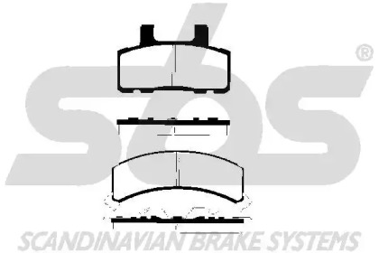 Комплект тормозных колодок (sbs: 1501229210)