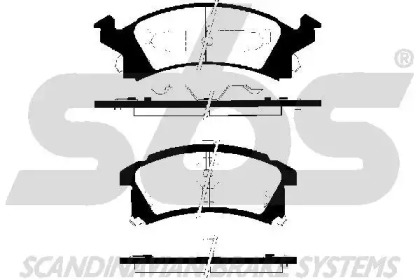 Комплект тормозных колодок (sbs: 1501229215)
