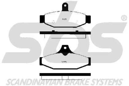 Комплект тормозных колодок (sbs: 1501229217)