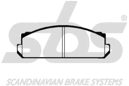 Комплект тормозных колодок (sbs: 1501229909)