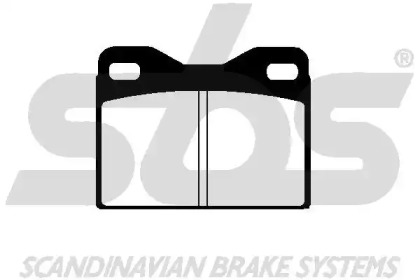 Комплект тормозных колодок (sbs: 1501229925)