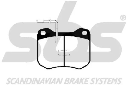 Комплект тормозных колодок (sbs: 1501229938)