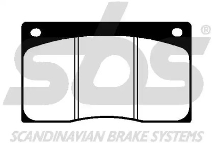 Комплект тормозных колодок (sbs: 1501229944)