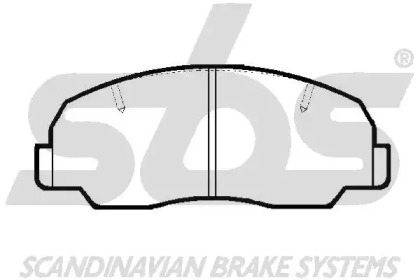 Комплект тормозных колодок (sbs: 1501229948)