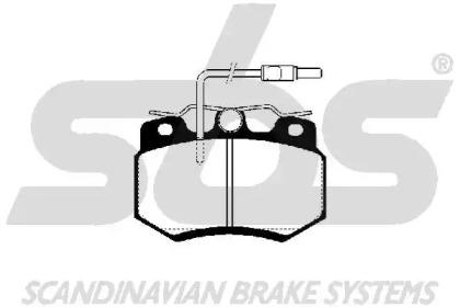 Комплект тормозных колодок (sbs: 1501229951)