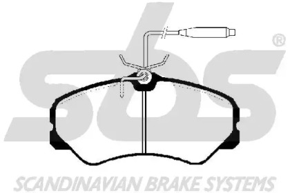 Комплект тормозных колодок (sbs: 1501229954)