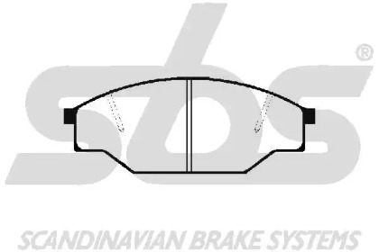 Комплект тормозных колодок (sbs: 1501229963)