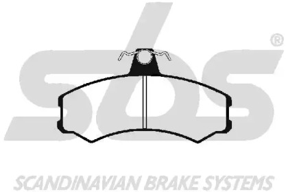 Комплект тормозных колодок (sbs: 1501229964)