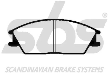 Комплект тормозных колодок (sbs: 1501229967)