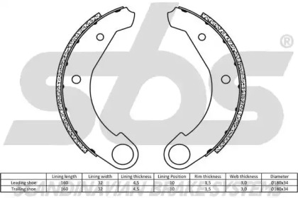 Комлект тормозных накладок (sbs: 18492719262)