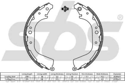 Комлект тормозных накладок (sbs: 18492722564)