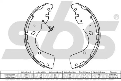 Комлект тормозных накладок (sbs: 18492722861)