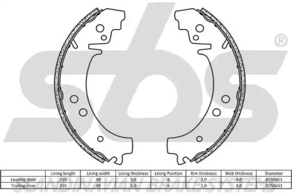 Комлект тормозных накладок (sbs: 18492723276)