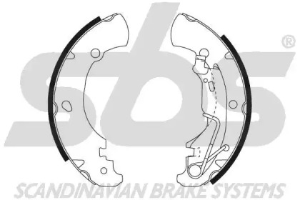 Комлект тормозных накладок (sbs: 18492723697)