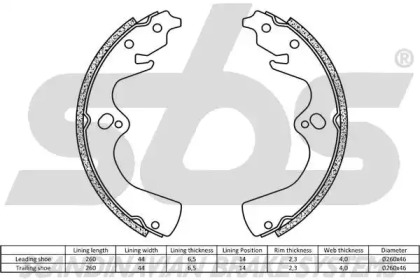 Комлект тормозных накладок (sbs: 18492735668)