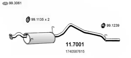 Амортизатор (ASSO: 11.7001)