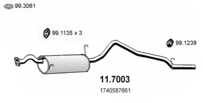 Амортизатор (ASSO: 11.7003)