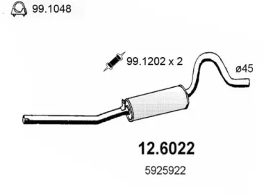 Амортизатор (ASSO: 12.6022)