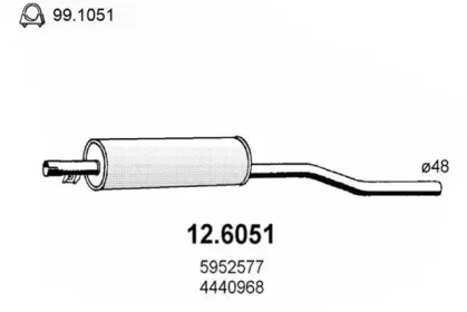 Амортизатор (ASSO: 12.6051)