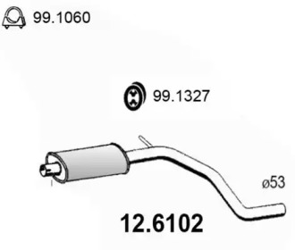 Амортизатор (ASSO: 12.6102)