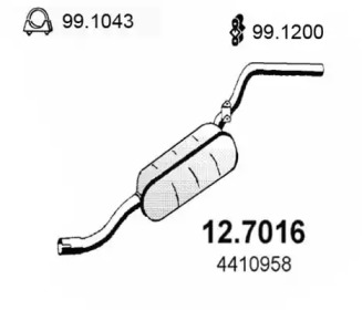 Амортизатор (ASSO: 12.7016)