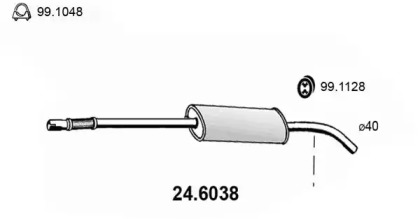 Амортизатор (ASSO: 24.6038)